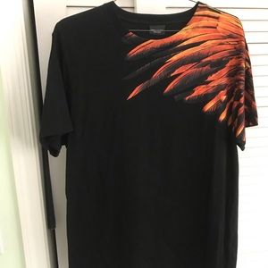 Marcelo Burlon T shirt with firey feather print